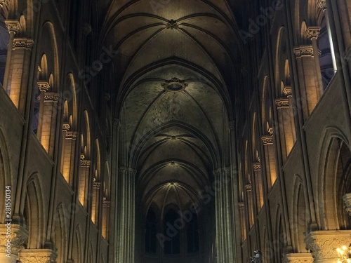 Timeless architecture inside a church