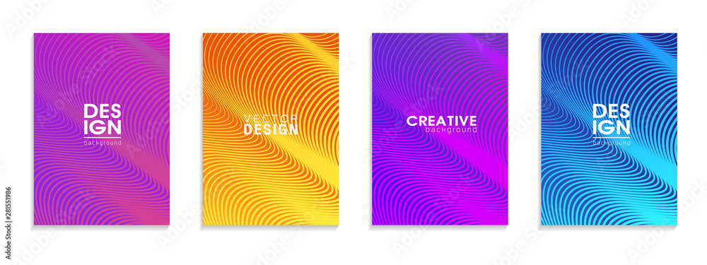 Minimal covers design. Colorful halftone gradients.background modern template design for web. Cool gradients. Future geometric patterns. Eps10