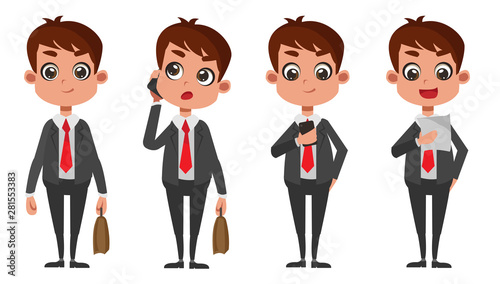 business man cartoon vector  