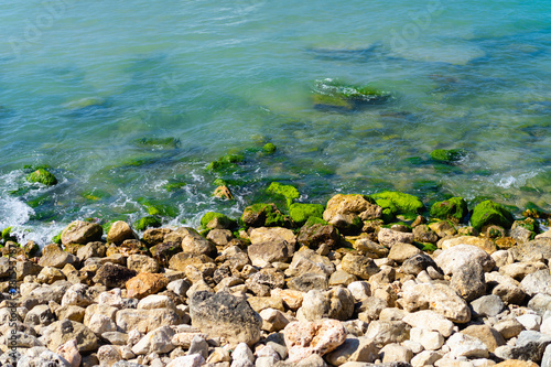 Fototapeta Naklejka Na Ścianę i Meble -  Rocks in front of a beach in Israel