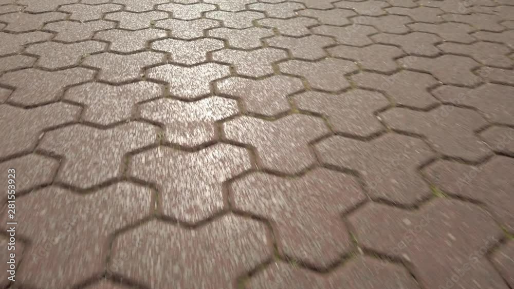 Close up of outdoor patterned ground tiles. Close up of outdoor patterned ground tiles.