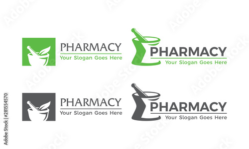 Pharmacy Logo, Mortar and pestle Logo