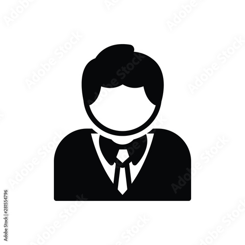 Black solid icon for client 