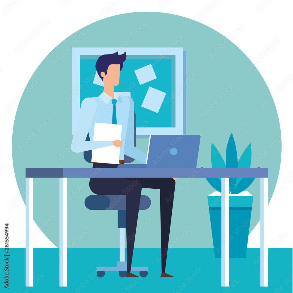 elegant businessman worker in the office scene elegant businessman worker in the office scene
