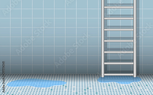 view of swimming pool without water