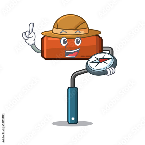 Explorer paint roller in the character bucket