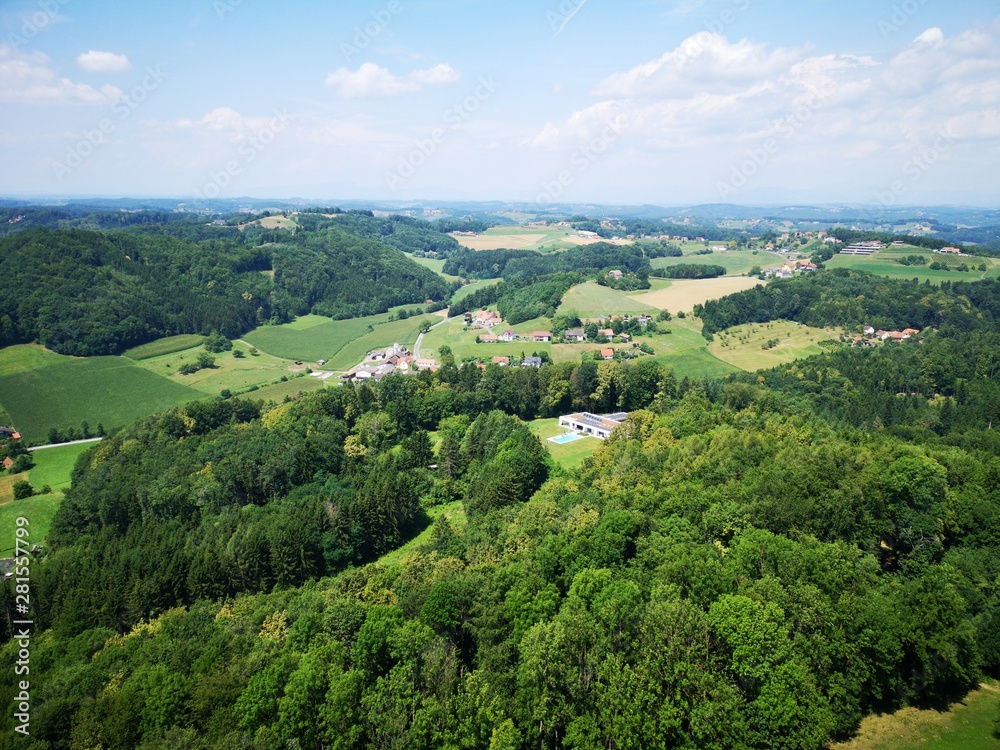 Preding, Weststeiermark, Weinberge, Blick Preding, Weststeiermark, Weinberge, Blick