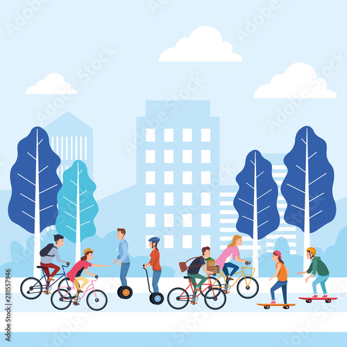 sport outdoor sportive activity cartoon