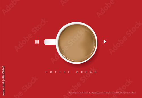 Coffee Poster Advertisement Flayers Vector Illustration