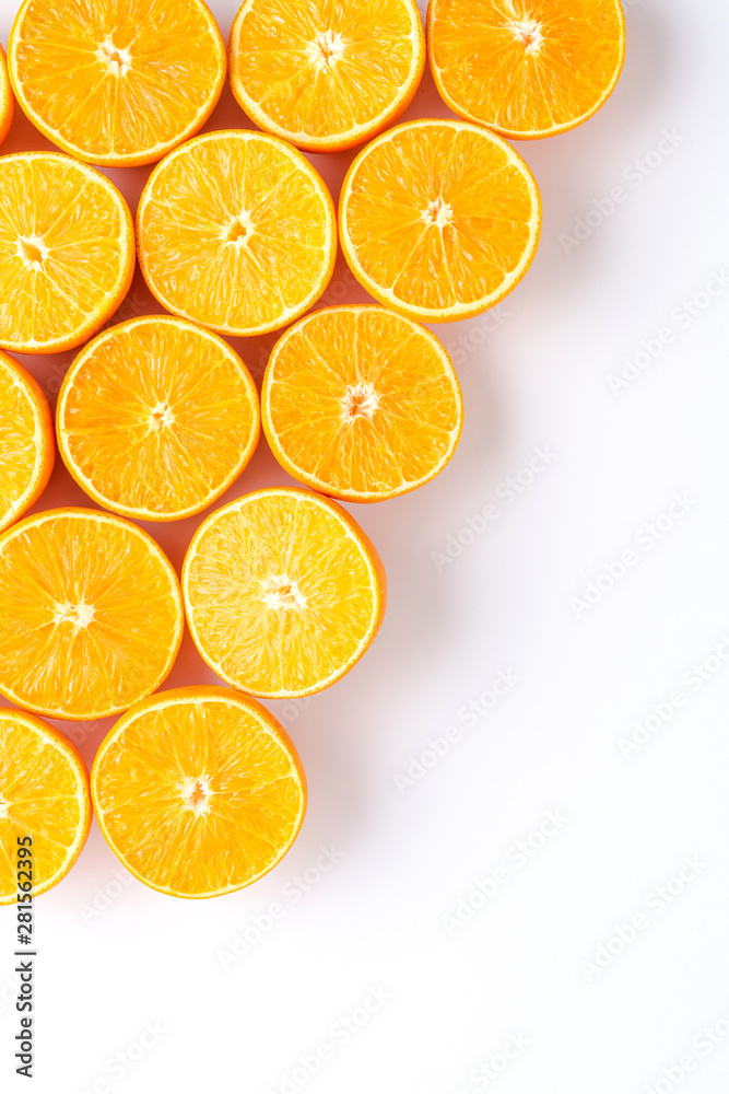 Oranges isolated on white background Oranges isolated on white background