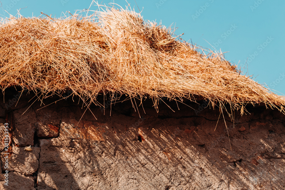Fototapeta premium hay bale of straw