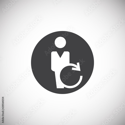 Business people related icon on background for graphic and web design. Simple illustration. Internet concept symbol for website button or mobile app.