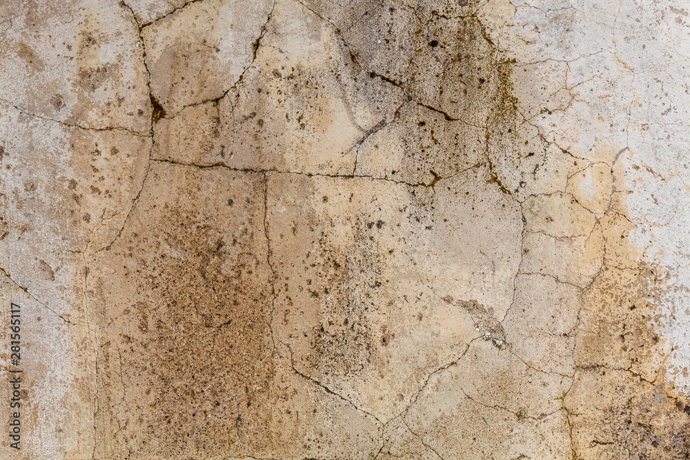 Fototapeta premium Old Weathered Cracked Concrete Wall Texture