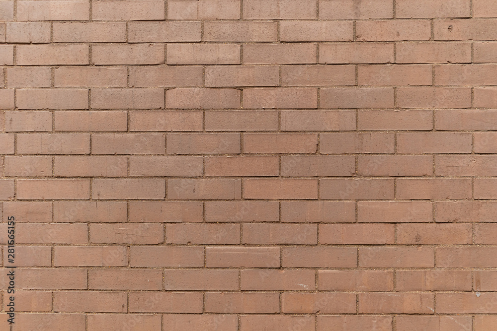 Obraz premium Brown color brick wall texture, background