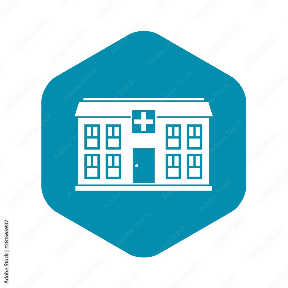 Hospital icon. Simple illustration of hospital vector icon for web Hospital icon. Simple illustration of hospital vector icon for web