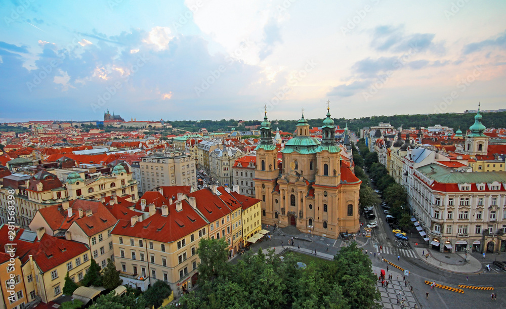 Obraz premium Aerial view of Prague. Czech republic