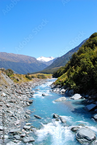 glacial river in the mountains 1