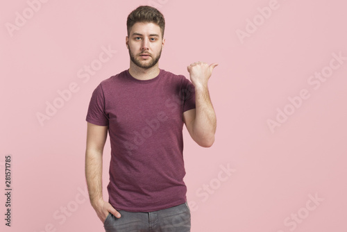Fotografie Boy telling to get out
