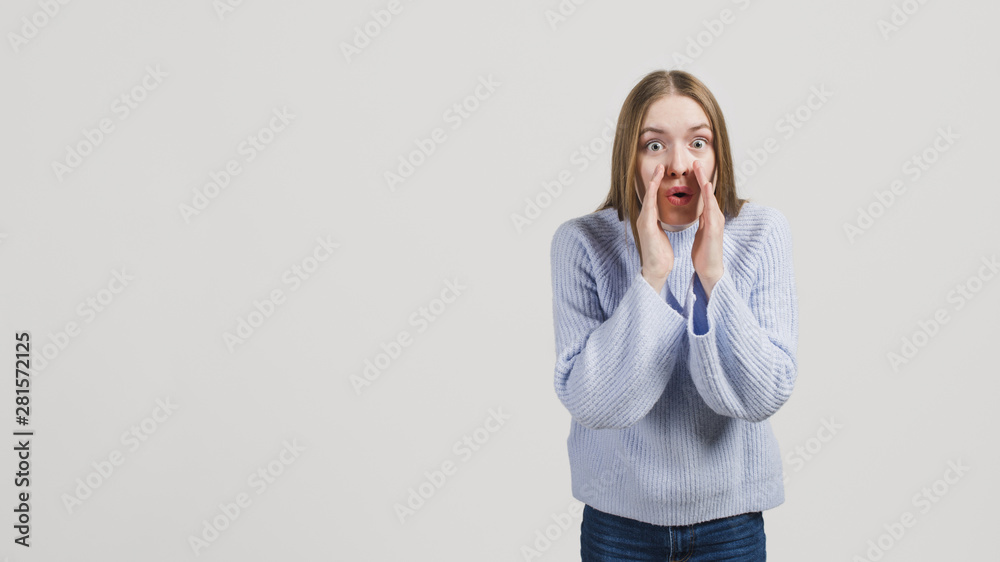 Girl screaming Girl screaming