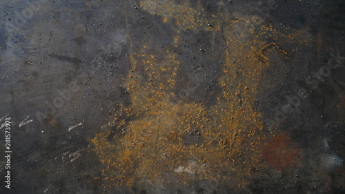 rusty metal wall background, old iron plate