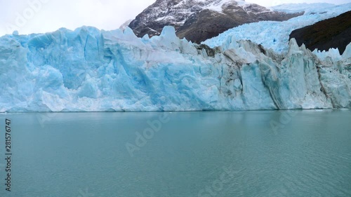 Slow video sequence of Perito Moreno Glacier in Argentina from a boat photo