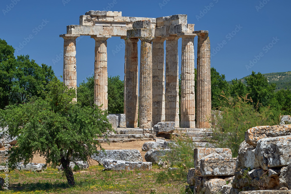 Zeus Tempel von Nemea, Peloponnes, Griechenland