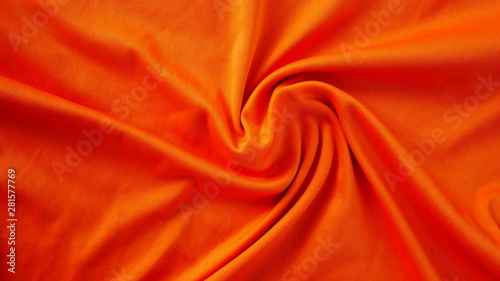 orange silk fabric background
