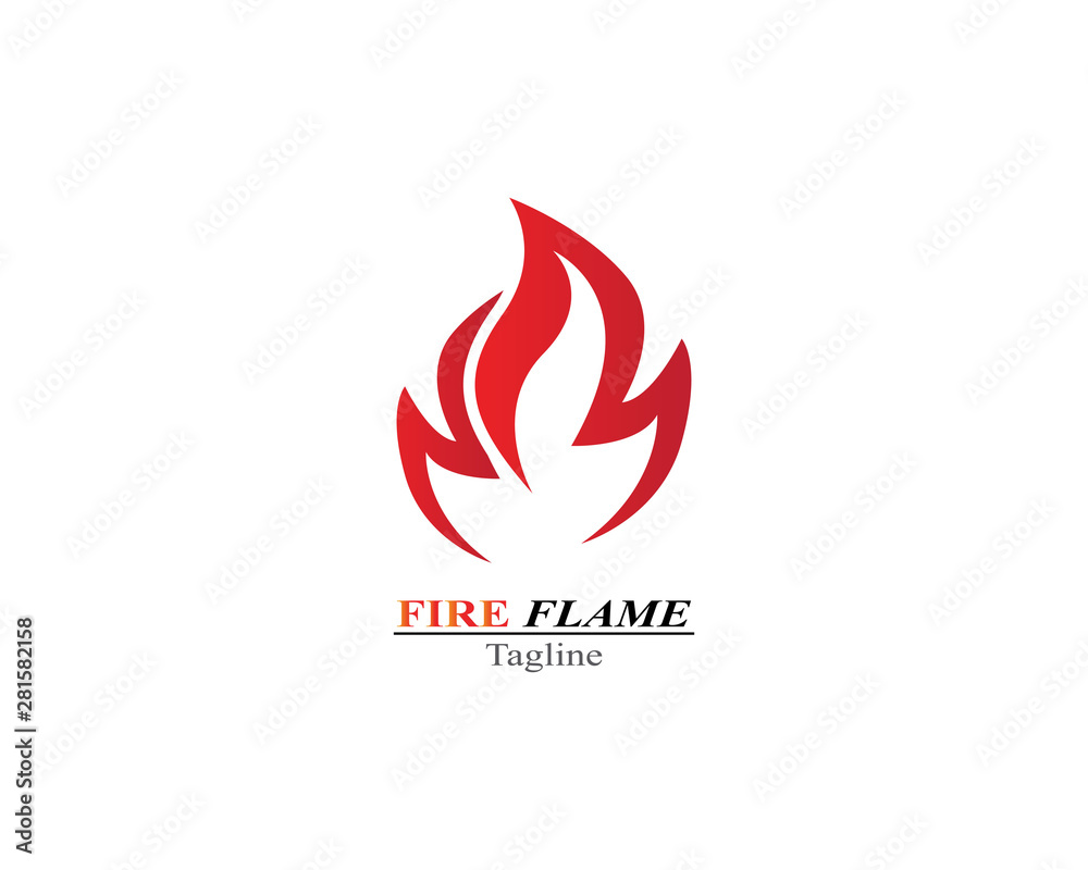 Fire Flame burn logo template Fire Flame burn logo template