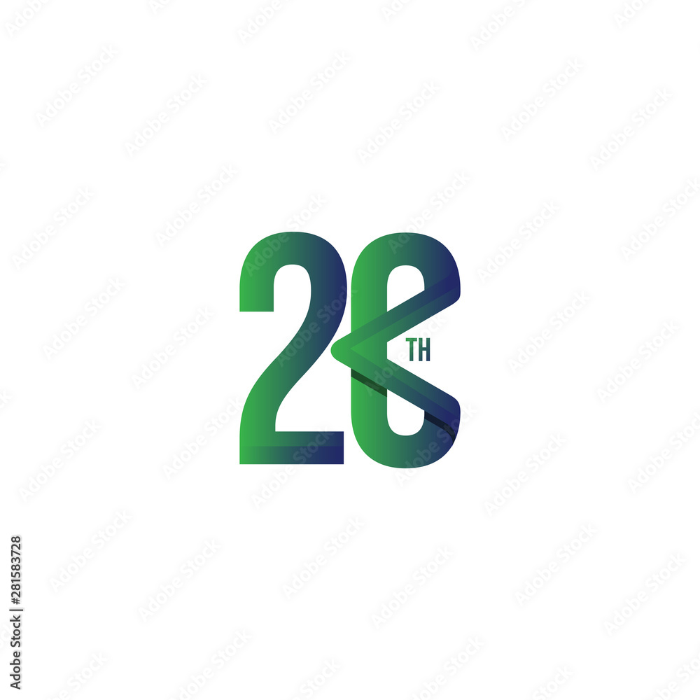 20 Th Anniversary Celebration Vector Template Design Illustration 20 Th Anniversary Celebration Vector Template Design Illustration