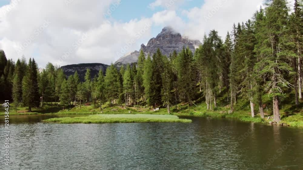 Lake Antorno the Dolomites mountains Italy Lake Antorno the Dolomites mountains Italy