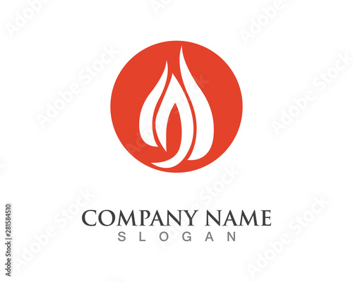 Fire flame and vector logos