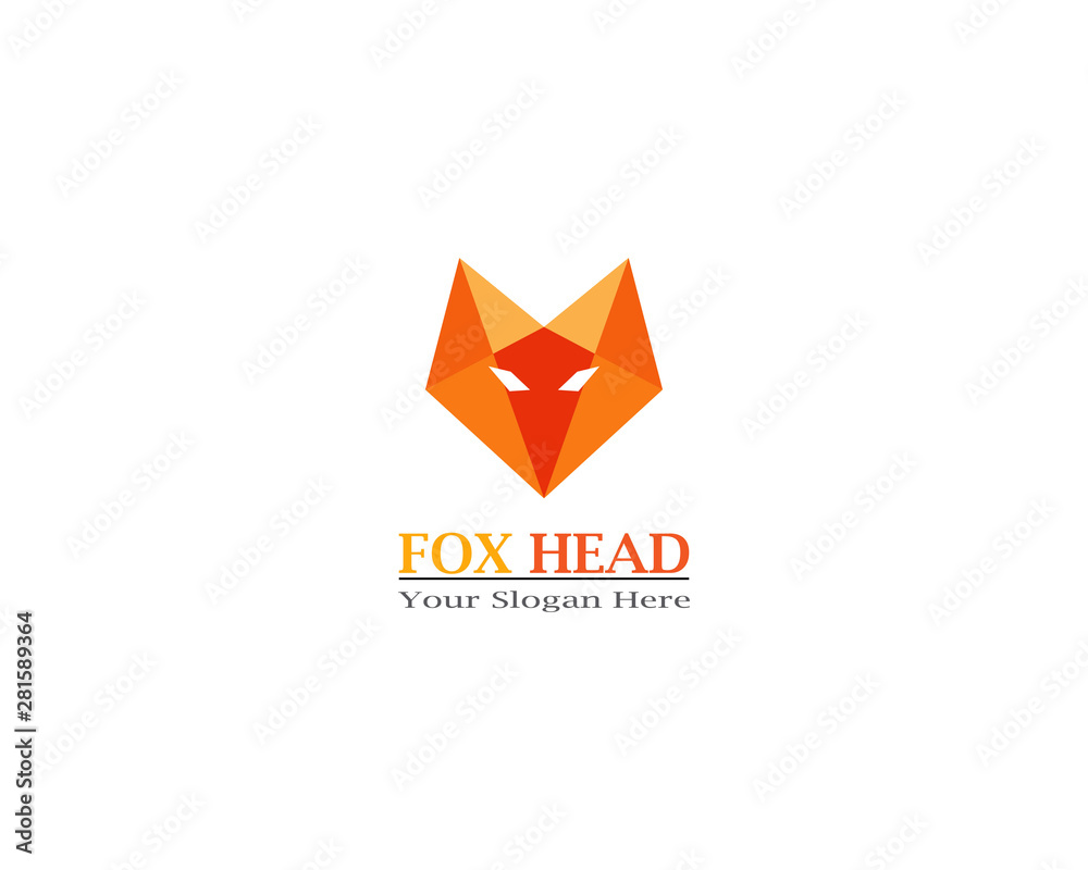 Fox head animal logo and symbol template Fox head animal logo and symbol template