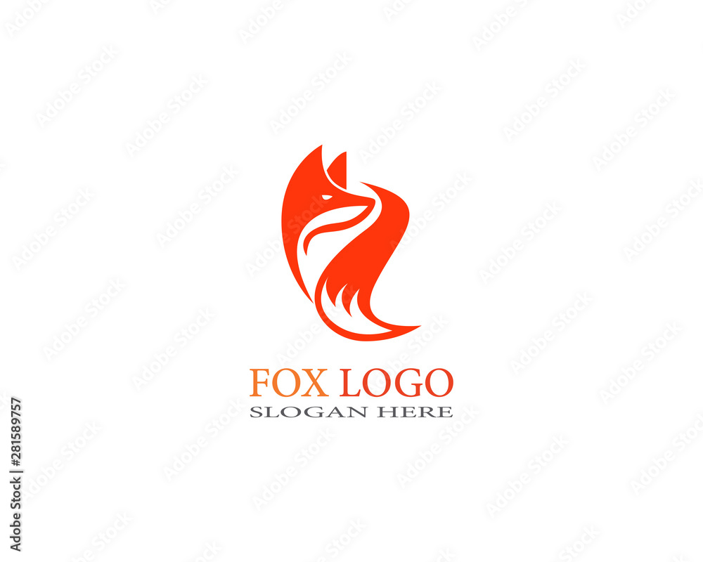 Creative Fox logo Template vector design Creative Fox logo Template vector design