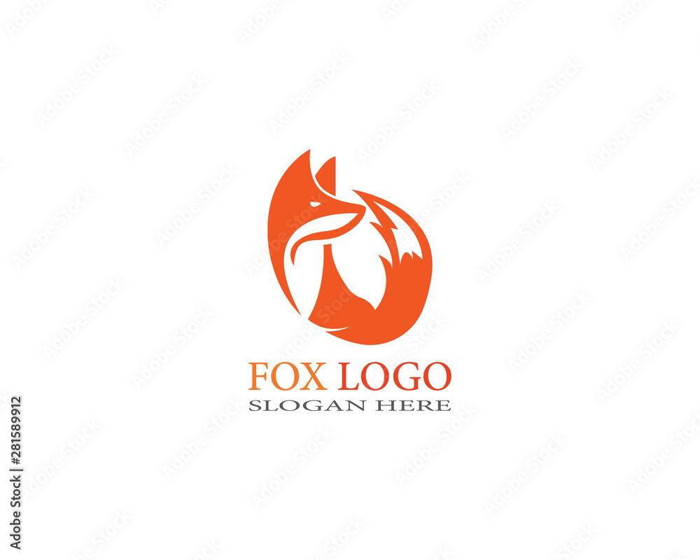 Creative Fox logo Template vector design Creative Fox logo Template vector design