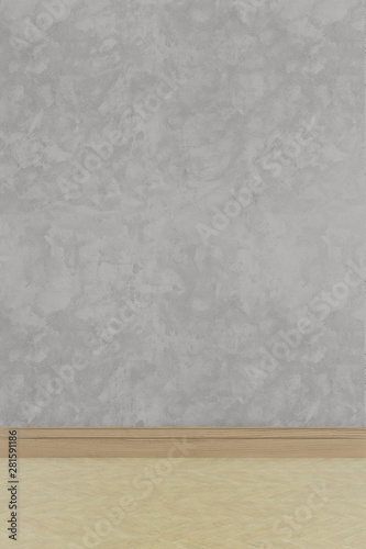 Fototapeta Naklejka Na Ścianę i Meble -  gray loft style wall, vertical, empty room, background, 3d rendering	