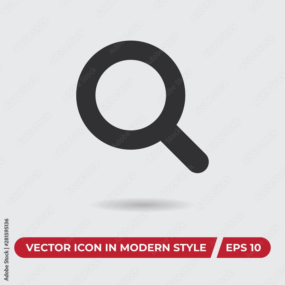 Search vector icon in modern style for web site and mobile app