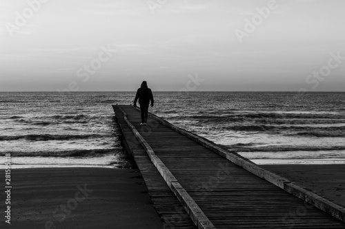 Adriatic sea / The Jesolo beach in Italy