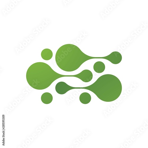 molecule logo vector