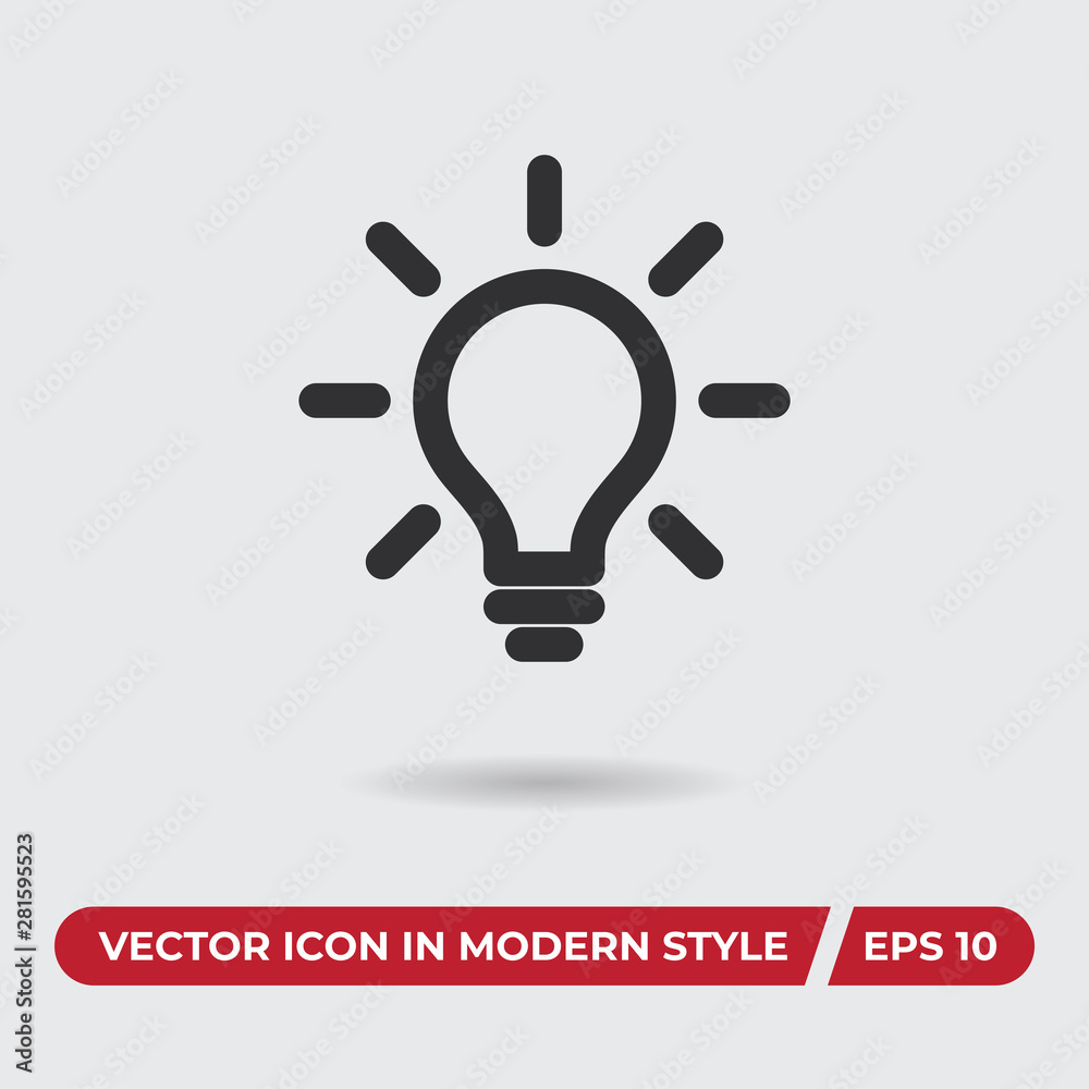 Idea vector icon in modern style for web site and mobile app Idea vector icon in modern style for web site and mobile app