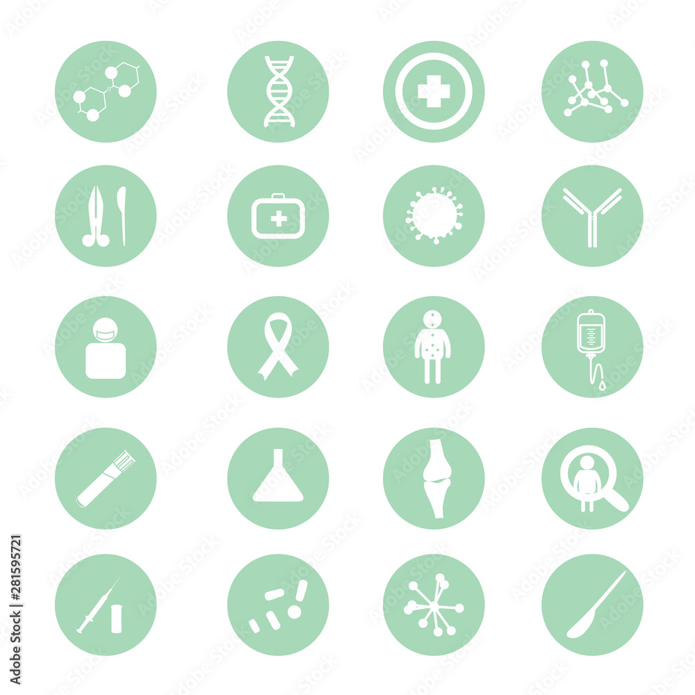 Set of medical icons