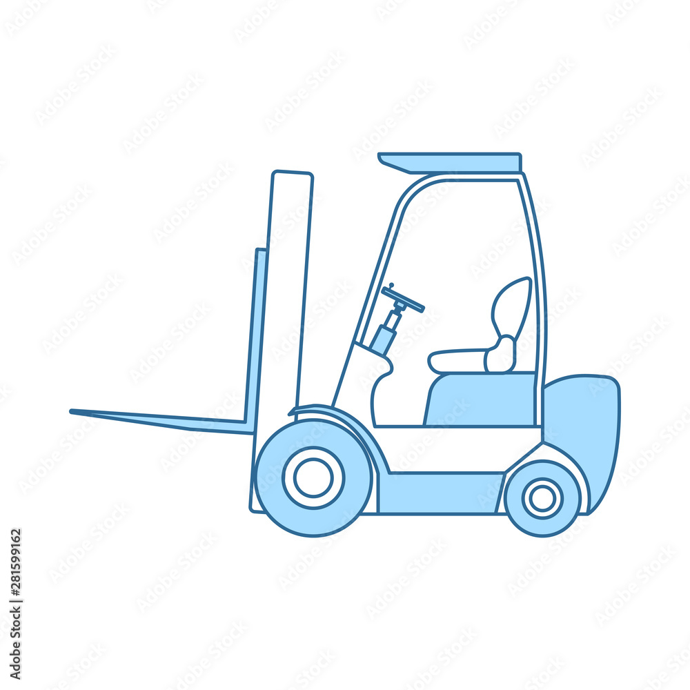 Warehouse Forklift Icon