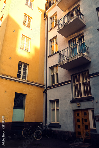 Facade of an old building