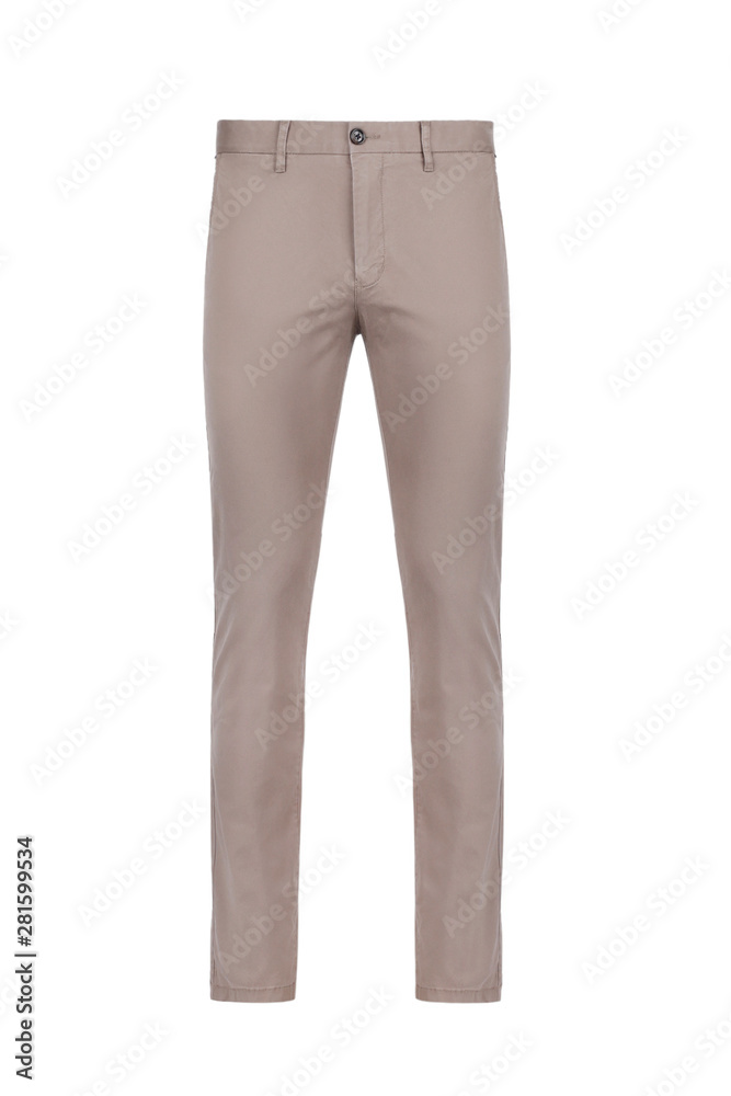 Front views of brown trousers Front views of brown trousers
