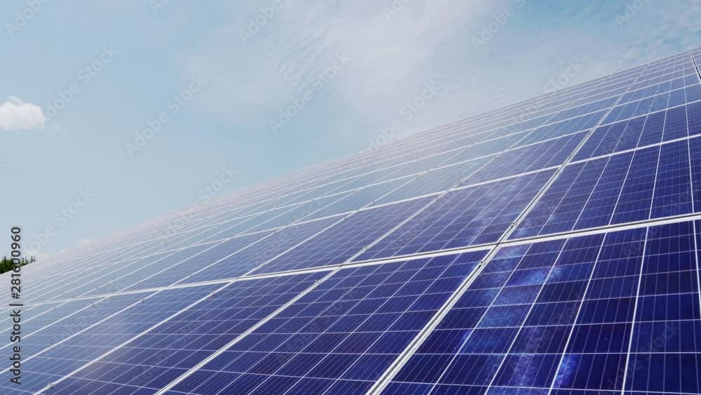 Solar battery panel modules with blue sky, Solar battery panel modules with blue sky,