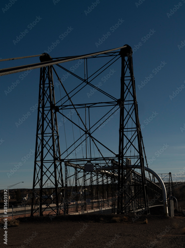 Cameron Suspension Bridge, 1911