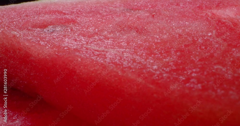 Nature Watermelon Macro. Isolated. 4K.