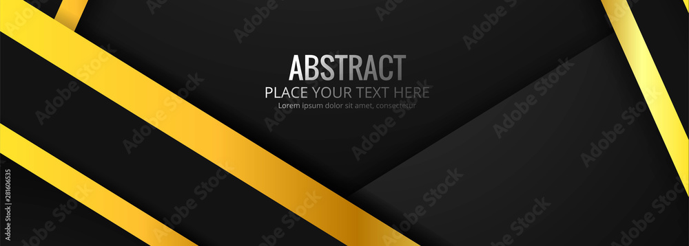 Abstract stripes line banner design
