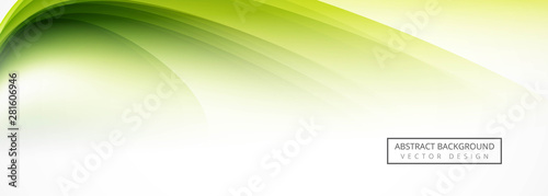 Abstract green header design vector