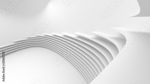 Abstract Technology Background. Minimal Architecture Design