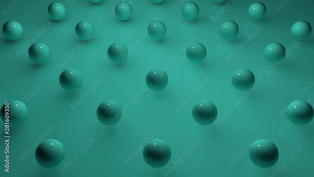 3D animation lot changing its shape balls. 3D animation lot changing its shape balls.